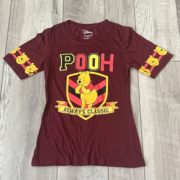 Disney Tops - Disney Junior’s Winnie the Pooh Burgundy T-Shirt